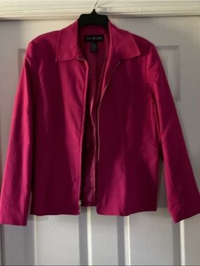 Saks Fifth Avenue Women's Fuchsia Zip-Front Blazer